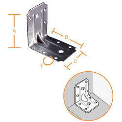 Vormann Adaptor pentru Pergolă Galvanizat 5x5cm 1buc