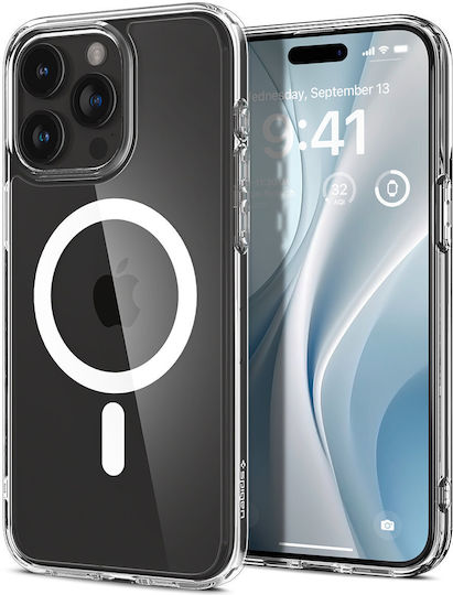 Spigen Crystal Hybrid Back Cover Plastic / Silicone White (iPhone 15 Pro Max)
