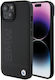 BMW Umschlag Rückseite Leder Schwarz (iPhone 15)