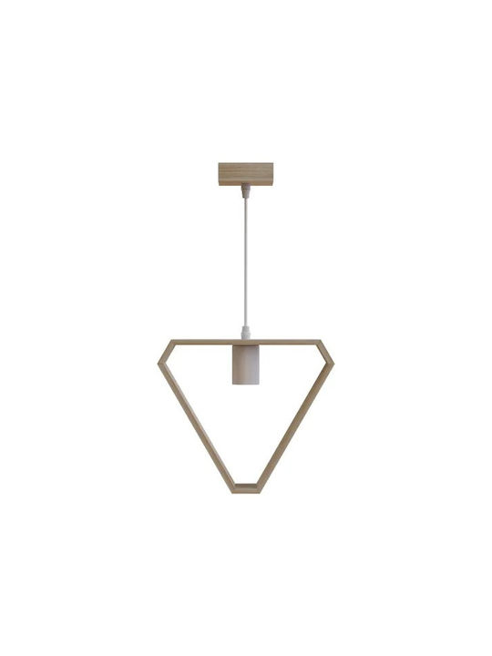 Aigostar Pendant Light Single-Light for Socket E27 Brown