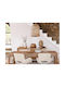 Atmosphera Sand Beige Boho Ceiling Light With E27 Socket 37x37x50cm
