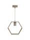 Aigostar Pendant Light Single-Light for Socket E27 Brown