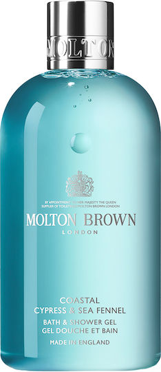 Molton Brown Coastal Cypress Bubble Bath Gel With Glycerin & Jasmine Scent 300ml