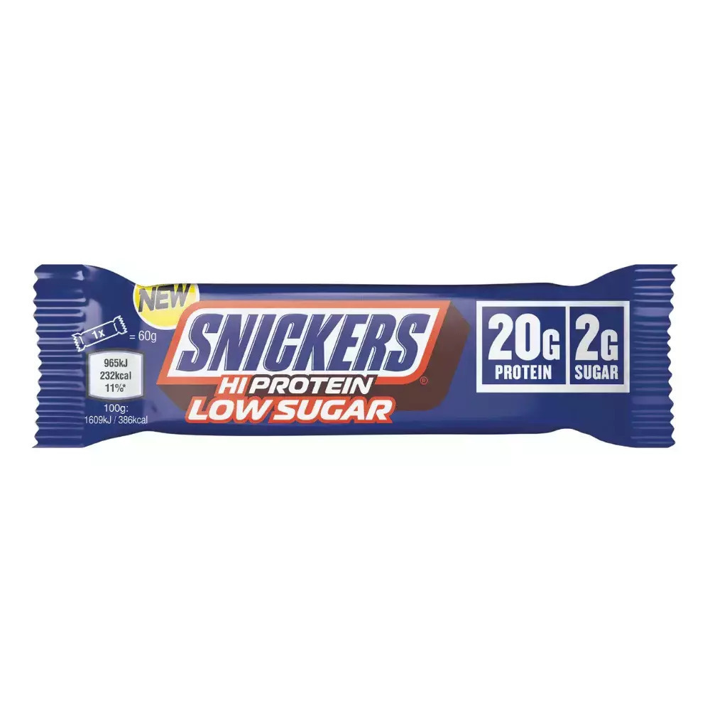 Mars Snickers HiProtein Low Sugar Μπάρα με 20gr Πρωτεΐνης &amp; Γεύση Milk ...