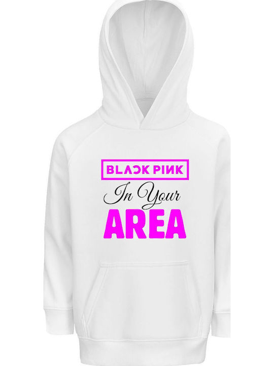 Παιδικό Φούτερ με Κουκούλα Λευκό Blackpink In Y...