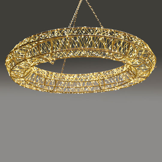 Aca Christmas Metal Rope Light 40x3cm 3d Motif Ring