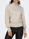 Only Damen Langarm Pullover Beige