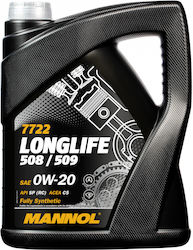 Mannol Longlife 508/509 Synthetisch,Polyester/Cotton/Leather Öl 0W-20 5Es
