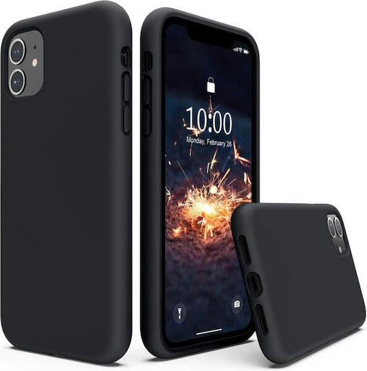 Techsuit Soft Edge Umschlag Rückseite Silikon Wasserdicht Schwarz (Honor 90 Lite)