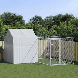 vidaXL Металик Парк За Кучета 400x400x250см Сре...