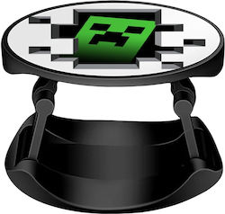 Koupakoupa Pop Socket Minecraft Creeper Phone Holders Stand Stand Βάση Στήριξης Κινητού Στο Χέρι