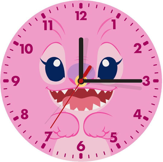 Koupakoupa Детски стенен часовник Lilo & Stitch Angel Дърво