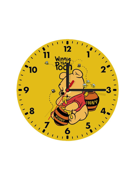 Koupakoupa Kids Wooden Wall Clock Winnie the Pooh