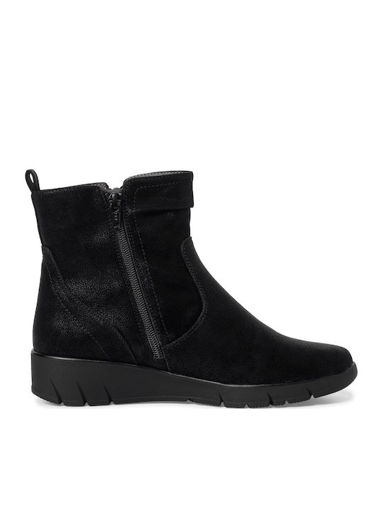 Women's Ankle Boots with Medium Heel Black