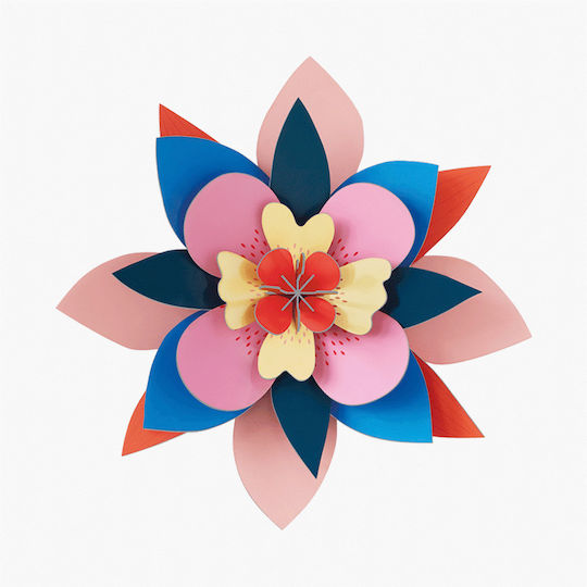 Studio Roof Wall Decor Made of Paper 35x11x35cm