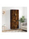 Office Storage Chipboard Closet Coffee L69.5xW34xH180cm