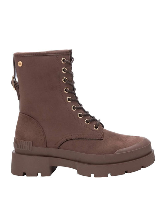 Xti Suede Γυναικεία Αρβυλάκια Καφέ