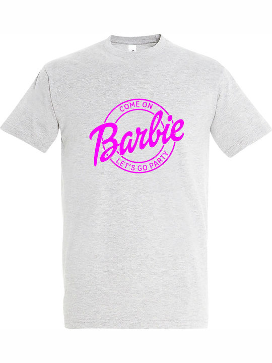 Come On Barbie Let's Go Party Tricou Gri Bumbac