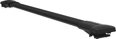 Can Auto Roof Bars Aluminum (with Roof Rack Legs and Lock) Black