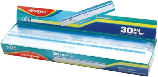 Keyroad Σετ 24 Χάρακες Πλαστικοί Διάφανοι