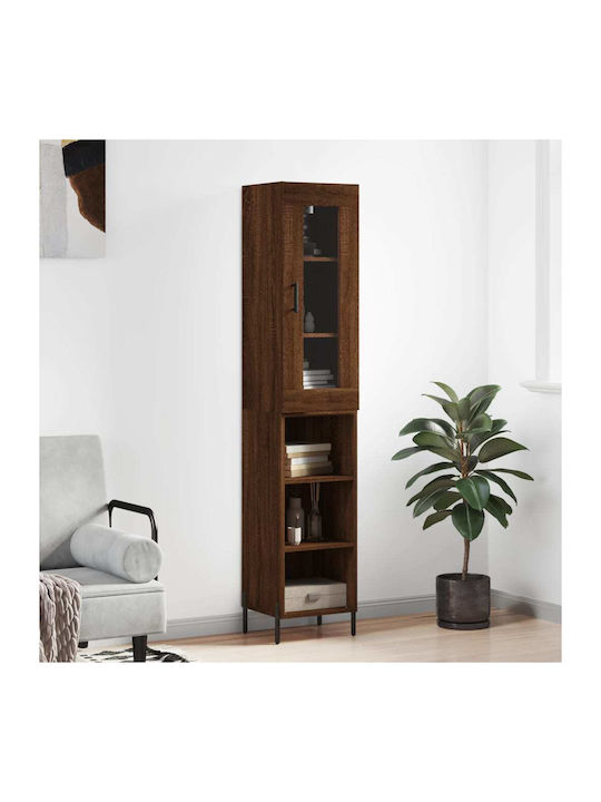 Schrank Boden Brown Oak 34.5x34x180cm