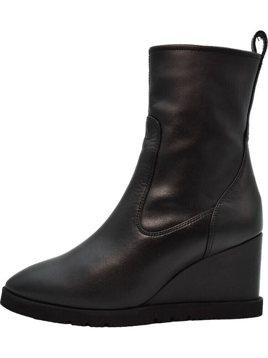 Uday Leder Stiefeletten Damen Schwarz