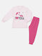 Eleten Set Top & Bottom Kids Pyjamas Fuchsia