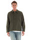 Selected Herrenhemd Overshirt Langärmelig Khaki