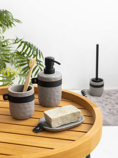 Palamaiki Badezimmer-Accessoire-Set Kunststoff Gray 5Stück
