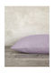Nima Unicolors Pillowcase Set with Envelope Cover Pale Mauve 52x72cm.