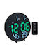 Led Tabletop Digital Clock with Alarm Black 03013LWC50BK