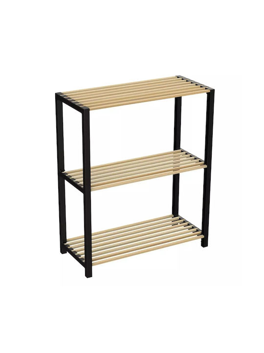 Tischspiel Holzregal 65x29x78cm Blau