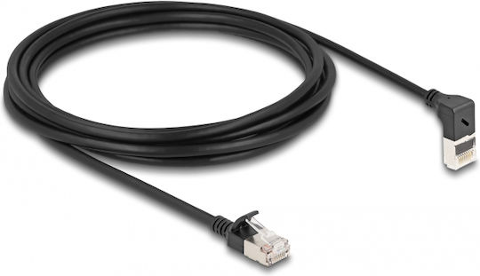 DeLock S/FTP Cat.6a (Gigabit) Καλώδιο Δικτύου Ethernet 3m Μαύρο