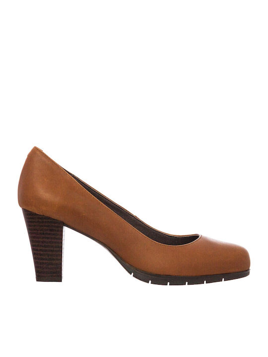 Leder Pumps Braun
