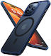 Torras Back Cover Silicon Albastru marin (iPhone 15 Pro Max)