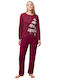 Triumph Winter Women's Pyjama Set Red Winter Moments