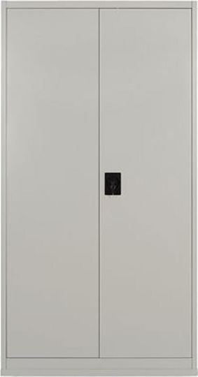 Двукрилен гардероб Метал Галванизирано с разделител и 3 рафтове 90x40x180бр