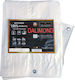 Dalimond Plw120 Αδιάβροχος Μουσαμάς 120gr/m² 10x8μ. Ελαφρού Τύπου Λευκός