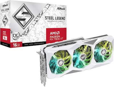 ASRock Radeon RX 7800 XT 16GB GDDR6 Steel Legend OC Κάρτα Γραφικών