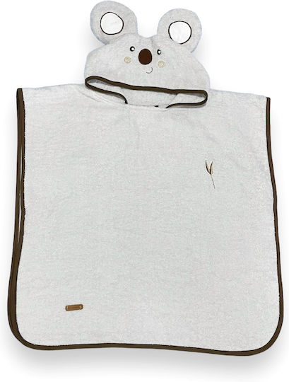 Ely Parker Kids Beach Poncho Gray 60 x 60cm