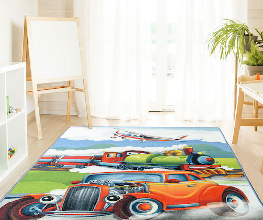 Παιδικό Χαλί Playroom Racing Πράσινο 160x240