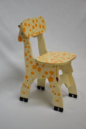 Stuhl Gelb 22.5x27x41.5cm 1Stück