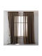 Saray Home Κουρτίνα Παραθύρου με Τρέσα Καφέ 140x280εκ.