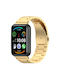 Three-bead Metal Armband Rostfreier Stahl Gold (Huawei Watch Fit 2)