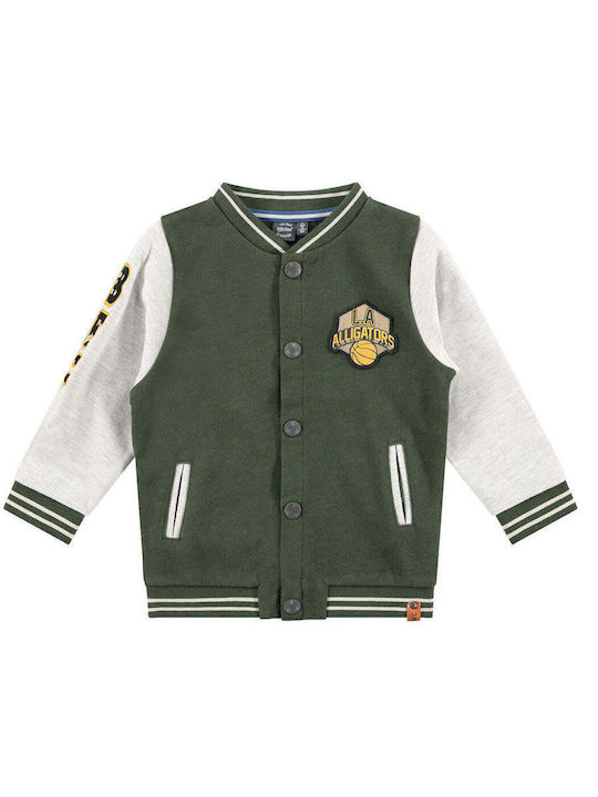 Babyface Boys Cotton Cardigan Green