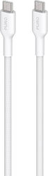 Puro Braided USB 2.0 Cable USB-C Male - USB-C 60W PD White 1.2m