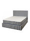 Biocotton Легло Полутораспално Син за Матрак 120x200см