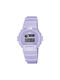 Q&Q Watch with Purple Rubber Strap