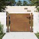 vidaXL Metal Fence Gate in Brown Color 1.05m x 80cm