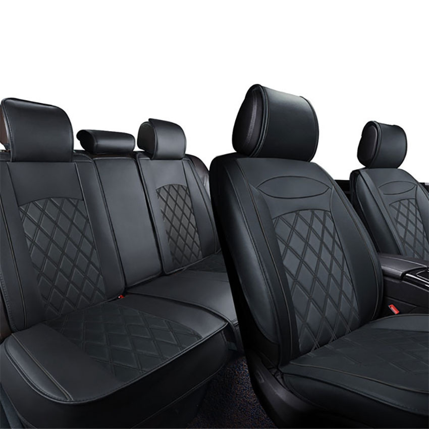 Kokkinoplitis Σετ Πλατοκαθίσματα Αυτοκινήτου 5τμχ Δερματίνη Μαύρα 31050 ...